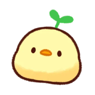 🌱 emoji Soft and Cute Chicks Feelings @softandqt Telegram sticker 10 of 40