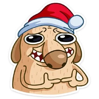 😅 emoji Новогодний Дигги :: @stickroom Telegram sticker 24 of 48