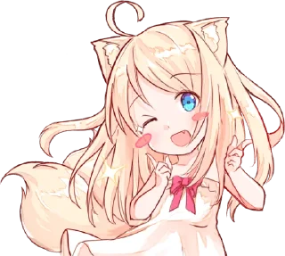 Sticker from NEKOMIMI-MiA 2 :: @line_stickers