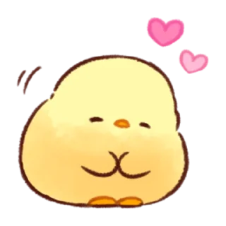 💕 emoji Soft and Cute Chicks Feelings @softandqt Telegram sticker 10 of 40