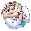 🙏 emoji Big Boss Cat Telegram sticker 8 of 35
