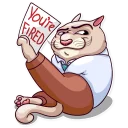 😼 emoji Big Boss Cat Telegram sticker 12 of 35