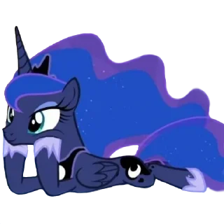 🙂 emoji Luna | @MyLittlePony_bots Telegram sticker 11 of 51