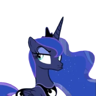 😒 emoji Luna | @MyLittlePony_bots Telegram sticker 5 of 51