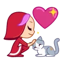 💖 emoji Red Riding Hood Telegram sticker 10 of 20
