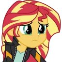 😢 emoji Human Sunset Shimmer Telegram sticker 15 of 40