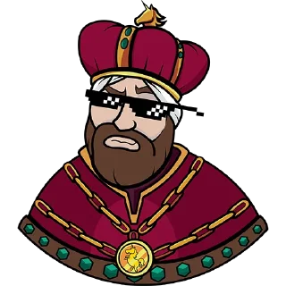 😎 emoji Ведьмак и Гвинт от Демона Лапласа Telegram sticker 17 of 48