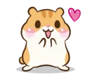 ❤ emoji Chloe the hamster Telegram sticker 14 of 81
