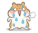 😰 emoji Chloe the hamster Telegram sticker 5 of 81