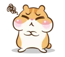 😣 emoji Chloe the hamster Telegram sticker 19 of 81