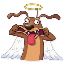 😛 emoji Cupid Dog Telegram sticker 15 of 31