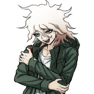 🙃 emoji Nagito Komaeda Telegram sticker 16 of 35