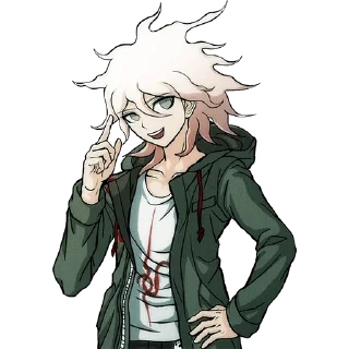 🙃 emoji Nagito Komaeda Telegram sticker 16 of 48