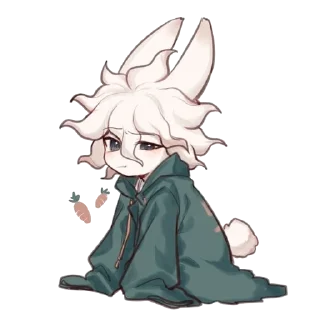 🙁 emoji Nagito Komaeda Telegram sticker 6 of 82