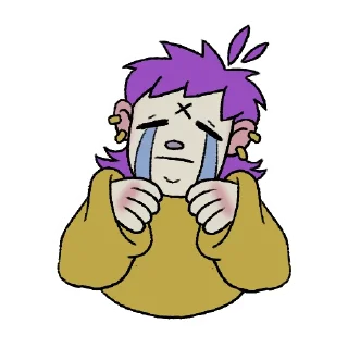 😭 emoji possum-chan Telegram sticker 15 of 32