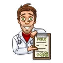🤑 emoji Skeptical Doc Telegram sticker 22 of 36