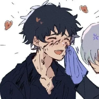 😇 emoji Bonten Michi Telegram sticker 12 of 71