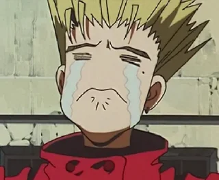 😭 emoji Trigun!! Telegram sticker 6 of 109