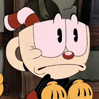 😶 emoji Cuphead Show! ➩ @Earth928B Telegram sticker 20 of 75