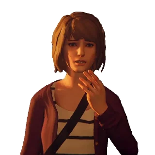 😟 emoji ЛИСичкины стикеры (Life is Strange) @maxglade Telegram sticker 12 of 24