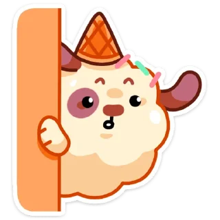 🤨 emoji Айс и Крим :: @stickroom Telegram sticker 6 of 48