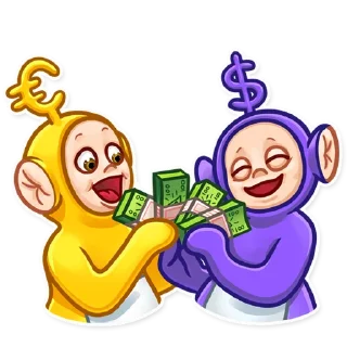 🤑 emoji Teletubbies Telegram sticker 8 of 25
