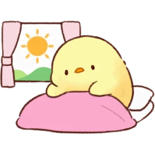 ☀️ emoji Soft and Cute Chicks 3 @softandqt Telegram sticker 16 of 24