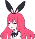 ☺️ emoji A Cute Little Rabbit Girl :: @line_stickers Telegram sticker 22 of 40