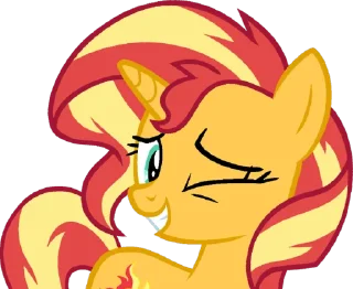 🤪 emoji Sunset | @MyLittlePony_bots Telegram sticker 16 of 113