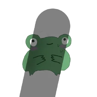 😳 emoji @TVstickers Frog Telegram sticker 19 of 60