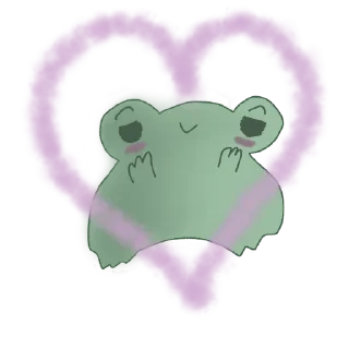 😊 emoji @TVstickers Frog Telegram sticker 3 of 60