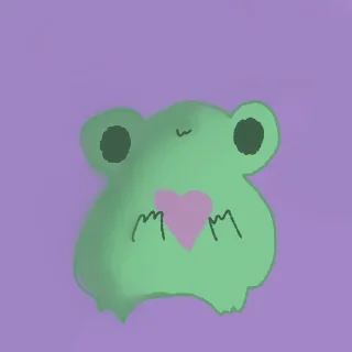 ❤ emoji @TVstickers Frog Telegram sticker 1 of 60