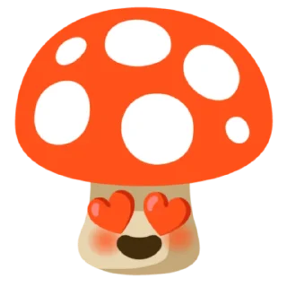 😍 emoji mushrooms @vallholl Telegram sticker 8 of 60