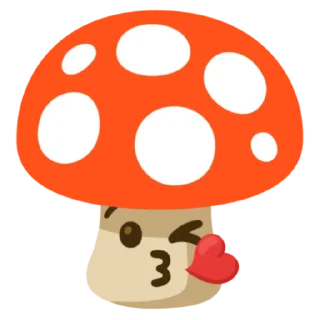 😘 emoji mushrooms @vallholl Telegram sticker 7 of 60