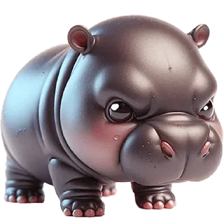 😤 emoji Бегемотик → @emojiprems Telegram sticker 23 of 40
