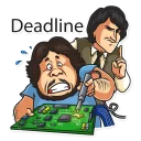 😱 emoji Steve Jobs Telegram sticker 10 of 35