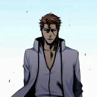 ☕ emoji Aizen Sosuke by @mikuStcikers Telegram sticker 13 of 94