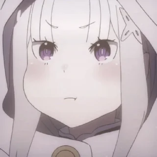 💜 emoji Emilia Re:Zero Telegram sticker 15 of 50