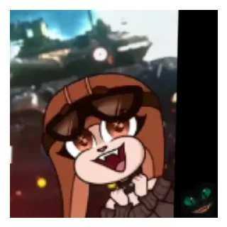 😄 emoji Лапы вверх, это creepy cat! Telegram sticker 1 of 25