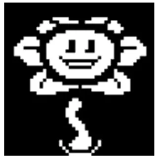 🙂 emoji flowey/Undertale Telegram sticker 18 of 38
