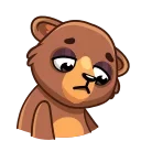😔 emoji Boris the Bear Telegram sticker 8 of 20