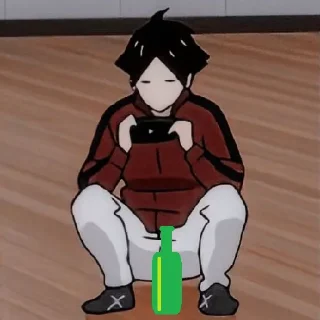 🍾 emoji Держу себя в руках Telegram sticker 19 of 26