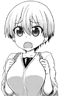 ❤️ emoji Uzaki-chan @anime_stickerr Telegram sticker 11 of 29