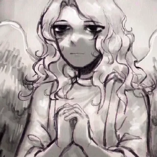 🛐 emoji Archangel Gabriel <3 2.0 @laymishh Telegram sticker 24 of 120