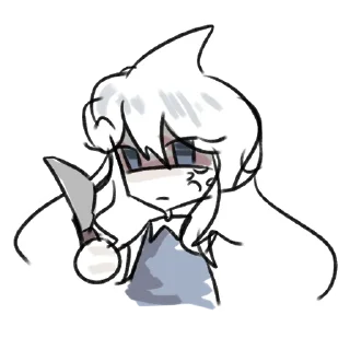 🔪 emoji Мили Сора Telegram sticker 6 of 8