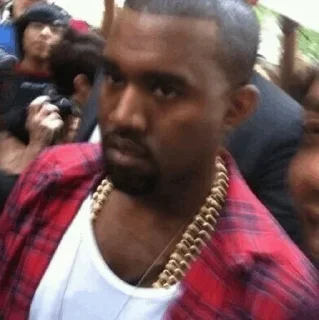 😐 emoji @TVstickers Kanye West Telegram sticker 16 of 55