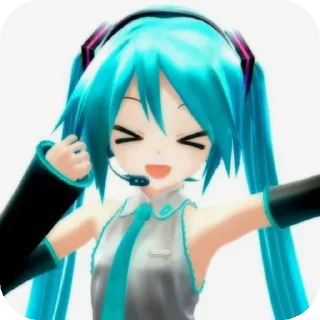 🖼 emoji Miku Telegram sticker 3 of 28