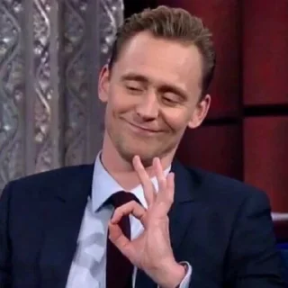 Sticker from Tom Hiddleston (by @nichieq)