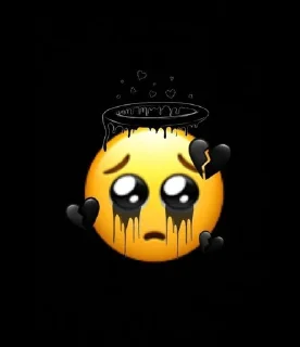 🖤 emoji @EmojickyBot BLACK🖤 Telegram sticker 7 of 8