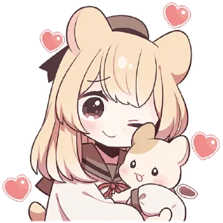 😉 emoji Хомячка 2 @Nyasticks Telegram sticker 6 of 41
